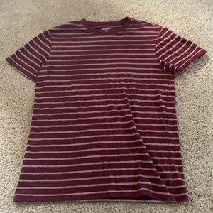 Red and white striped t shirt